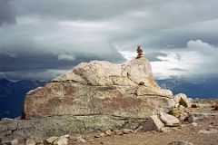 15 Large Rock With A Cairn From Hike On Whistlers Peak